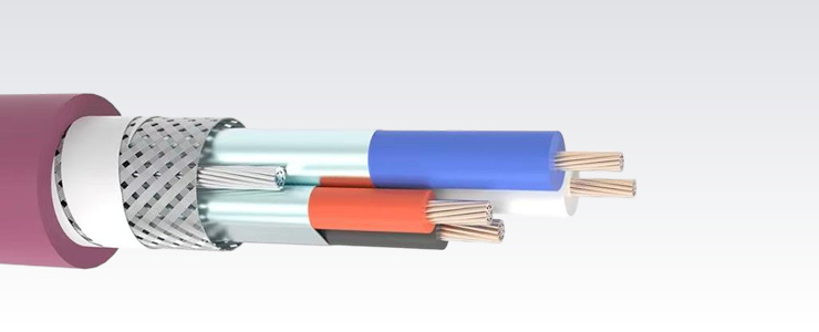 DeviceNet 2x24AWG19+2x22AWG19 LSZH Purple