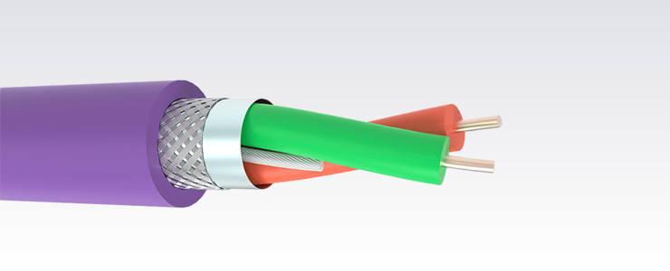 PROFIBUS-DP 1x2x22AWG1 PVC Purple
