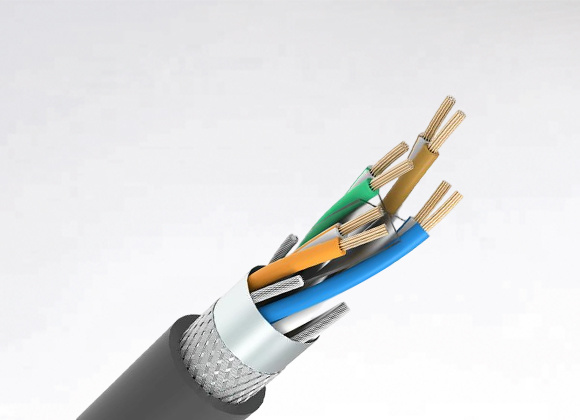 ETHERNET FD CAT6A SF/UTP 4x2x26AWG/30 PVC Black Chain Cable