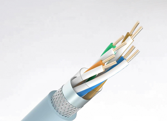 ETHERNET CAT6 SF/UTP 4x2x23AWG/1 PVC Grey Fixed