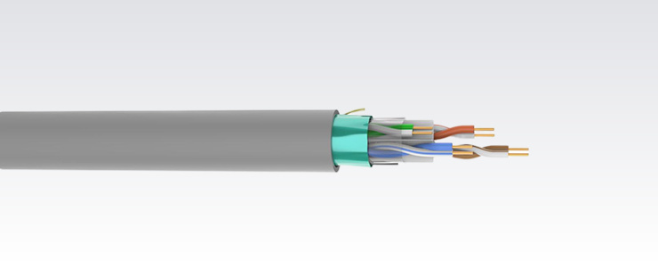 F/UTP Cat6A LSZH B2ca
