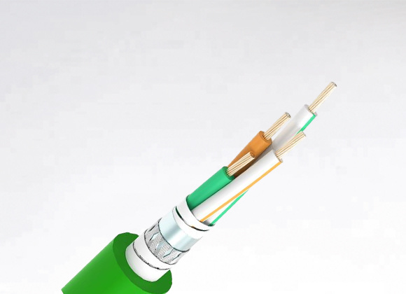 ETHERNET FD CAT5E SF/UTP 4x26AWG/19 PUR Green Chain Cable