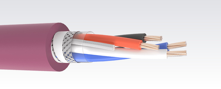 CANBUS TP 2x2x0.34 PVC Purple