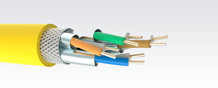 ETHERNET CAT7 S/FTP 4x2x23AWG/1 PVC Yellow Fixed