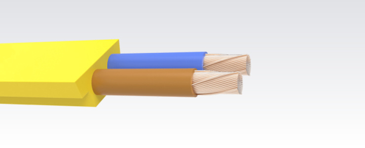 AS-Interface 2x2.5 PUR Yellow