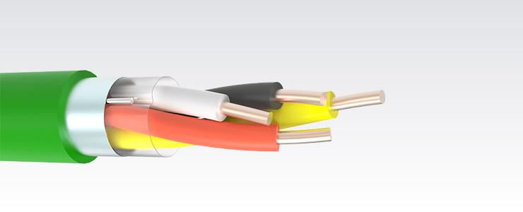 EIB/KNX 2x2x20AWG PVC Green
