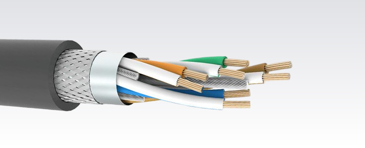 ETHERNET FD CAT5E S/UTP 4x2x26AWG/30 PUR Black Chain Cable