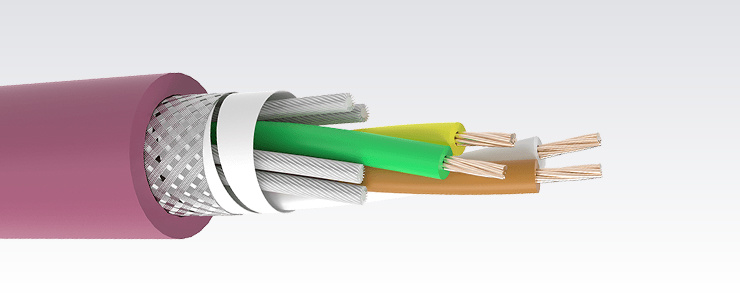 CANBUS TP 2x2x0.22 PVC Purple